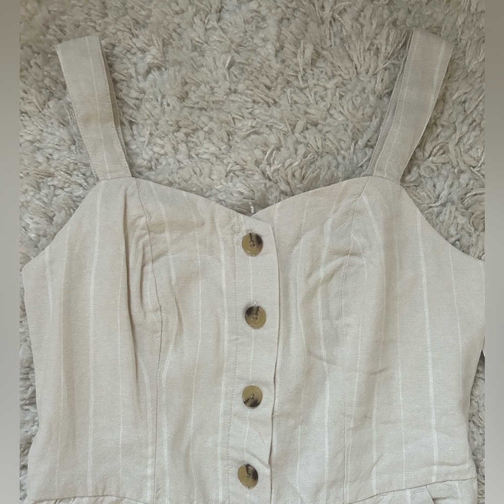 Old Navy Button-Front Linen-Blend Cami Jumpsuit (NWT) - Picture 5 of 11